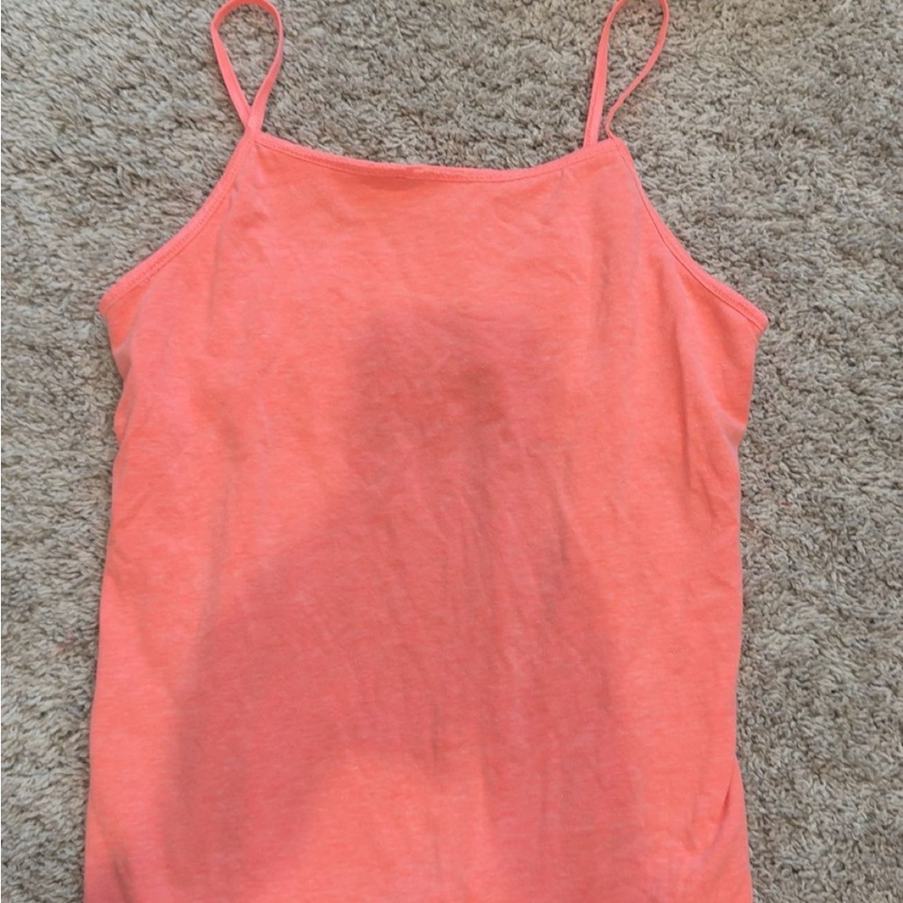 Coral Spaghetti Strap Women's Top